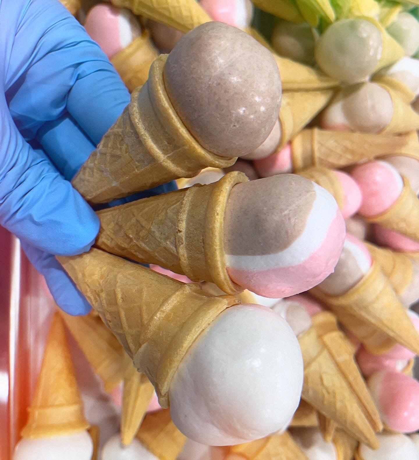 Tiny Taffy Cones